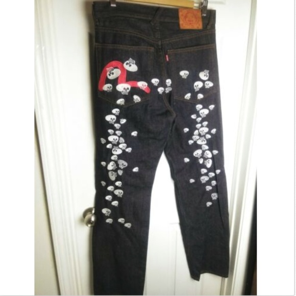 evisu Other - Evisu Dokuro Daicock skull denim jeans 32